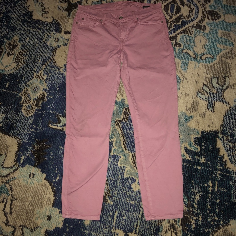 Size 30 7 for all mankind dusty rose